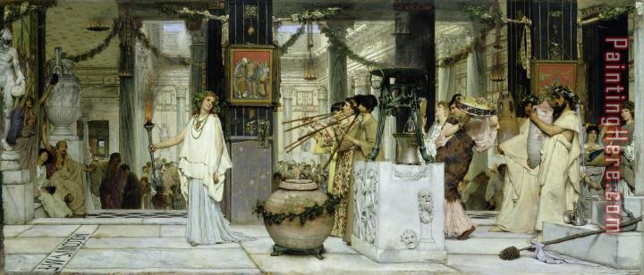 Sir Lawrence Alma-Tadema The Vintage Festival in Ancient Rome
